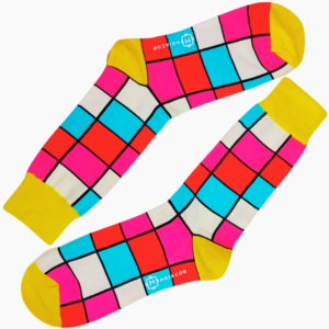 Meia Colorida Masculina Feminina Rectangle - MEIACOR