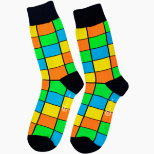 Meia Colorida Masculina Feminina Rectangle - MEIACOR