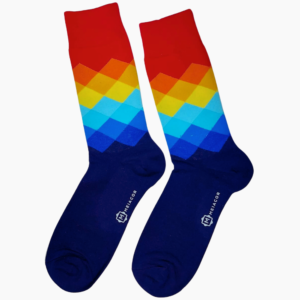 Meia Colorida Masculina Feminina Rhomb - MEIACOR