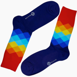 Meia Colorida Masculina Feminina Rhomb - MEIACOR