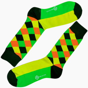 Meia Colorida Masculina Feminina Rhomb T - MEIACOR