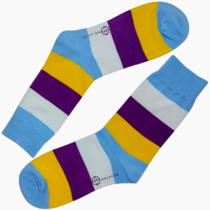 Meia Colorida Masculina Femina Stripes - MEIACOR