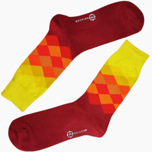 Meia Colorida Masculina Feminina Rhomb - MEIACOR