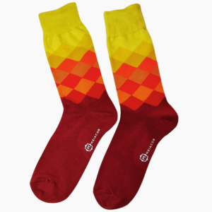 Meia Colorida Masculina Feminina Rhomb - MEIACOR