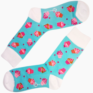 Meia Colorida Cupcake