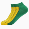Meias Coloridas Femininas Curtas Corn