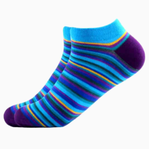 Meias Coloridas Masculinas Curtas Streak