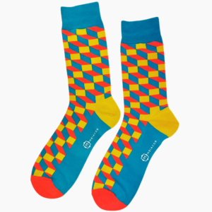 Meia Colorida Parallelepiped