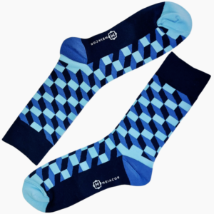 Meia Colorida Parallelepiped - MEIACOR