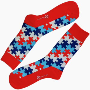 Meia Cano Alto Puzzle Pop Meiacor