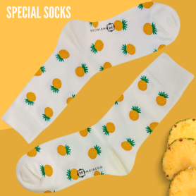 Meia Cano Alto Colorida Feminina